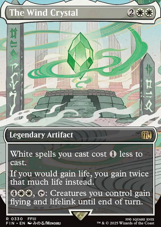 The Wind Crystal [ #0330 Borderless Alternate Art ] (FIN-R)