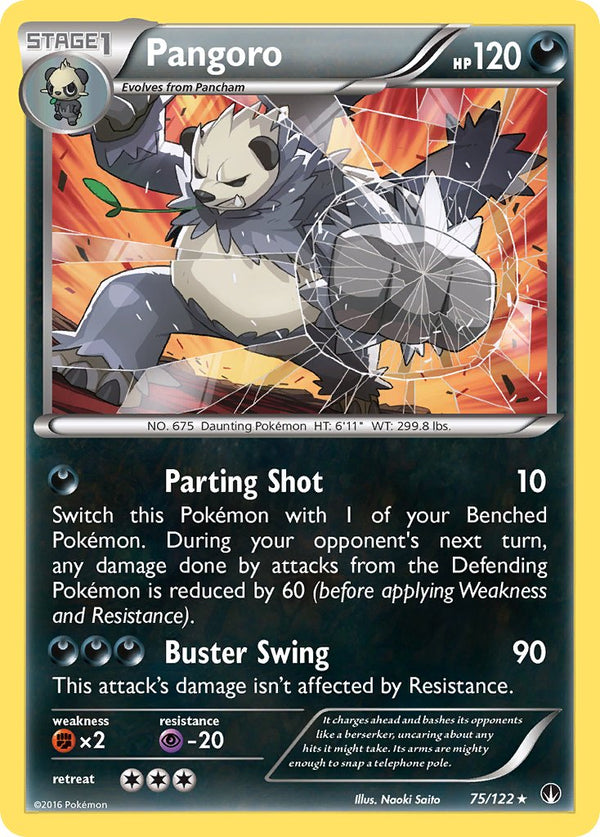 Pangoro - 075/122 (BKP) Rare - Near Mint