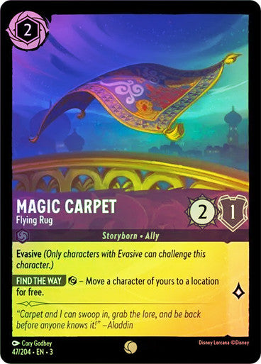 Magic Carpet - Flying Rug (Into the Inklands 047/204) Common - Near Mint Cold Foil