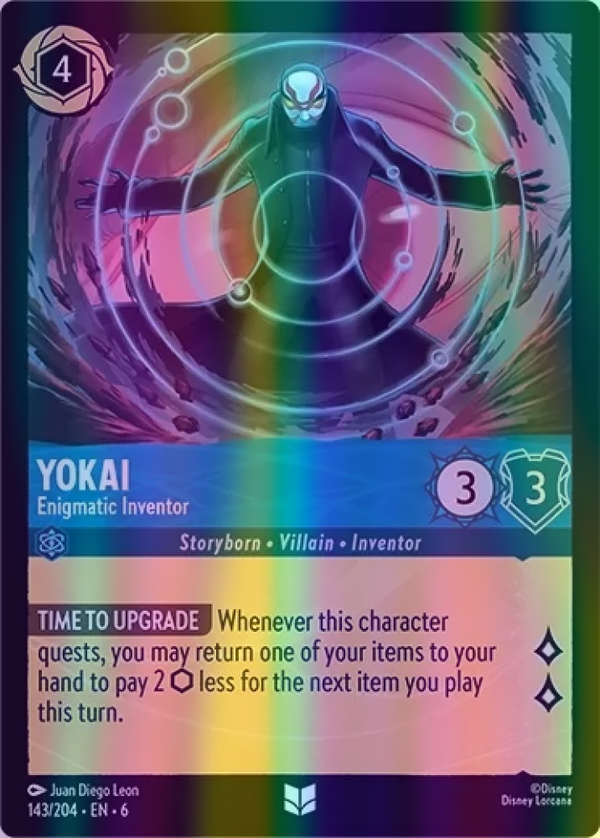 Yokai - Enigmatic Inventor (Azurite Sea 143/204) Uncommon - Near Mint Cold Foil