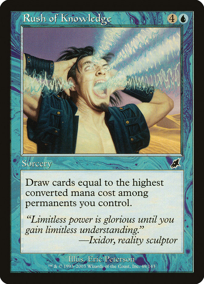 Rush of Knowledge (SCG-C-FOIL) Light Play