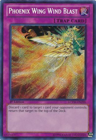 Phoenix Wing Wind Blast (LCYW-EN298) Secret Rare - 1st Edition