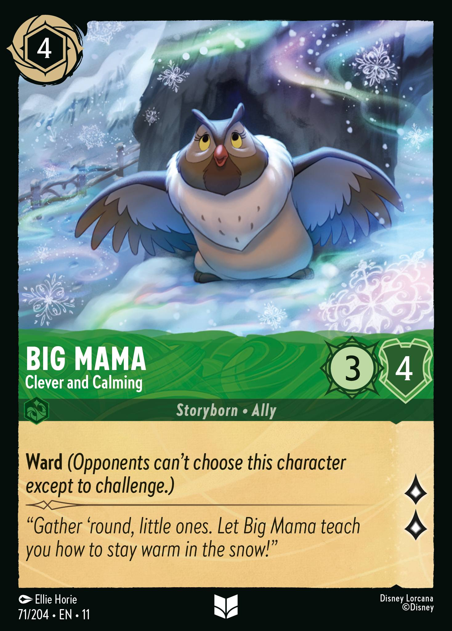 Big Mama - Clever and Calming (071/204 - Winterspell)  Uncommon