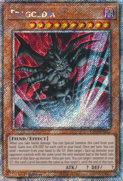 Tragoedia (RA03-EN223) Platinum Secret Rare - Near Mint 1st Edition