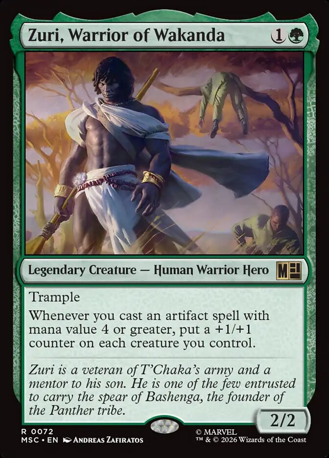 Zuri, Warrior of Wakanda [ #0072 ] (MSC-R)