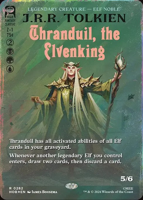 Thranduil, the Elvenking [ #0282 Borderless Book Cover Surge Foil ] (HOB-R)