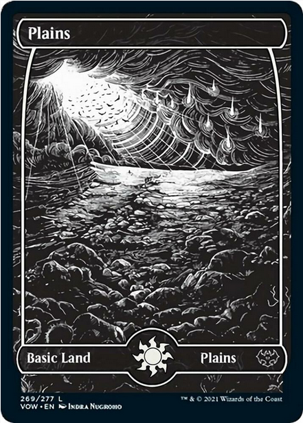 Plains [#269 Full Art B&W] (VOW-C-FOIL)