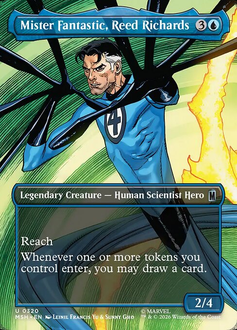 Mister Fantastic, Reed Richards [ #0320 Borderless Scene ] (MSH-U)