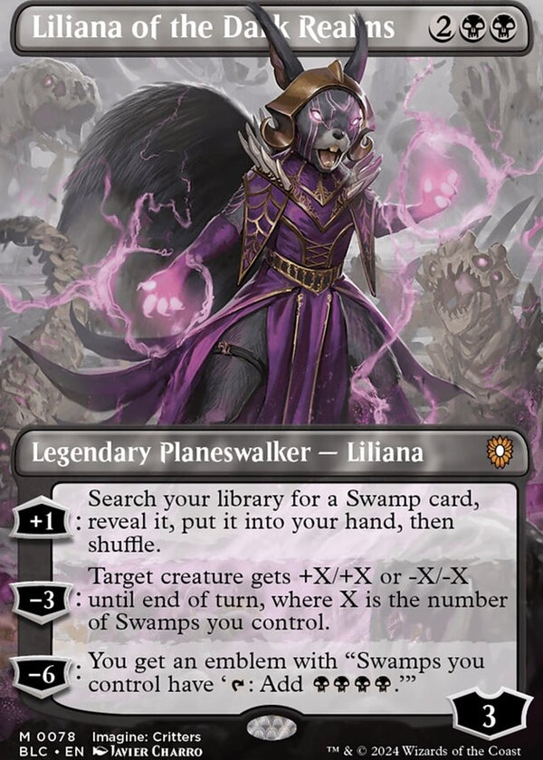 Liliana of the Dark Realms [#0078 Borderless] (BLC-M)