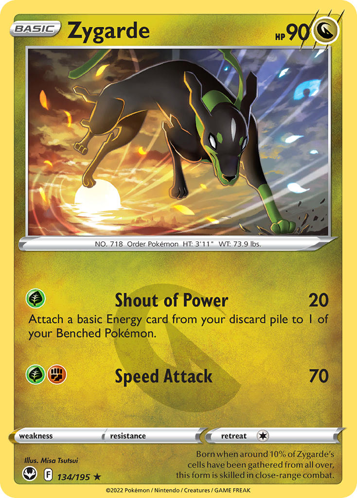 Zygarde - 134/195 (SWSH12) Rare - Near Mint