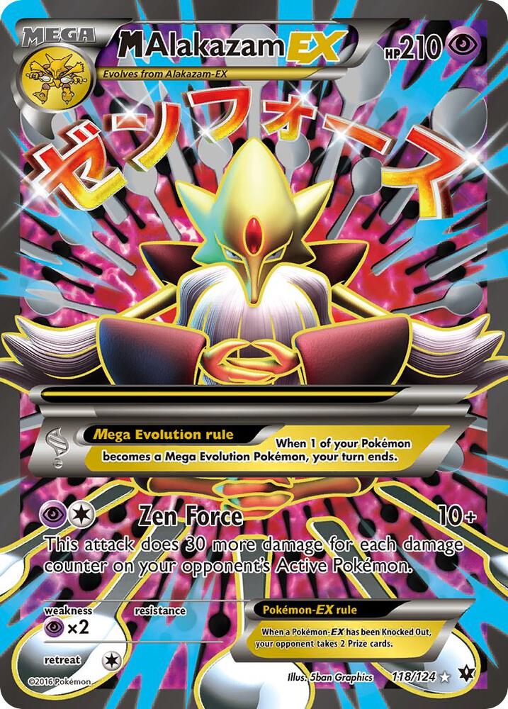M Alakazam EX (118/124) Heavy Play
