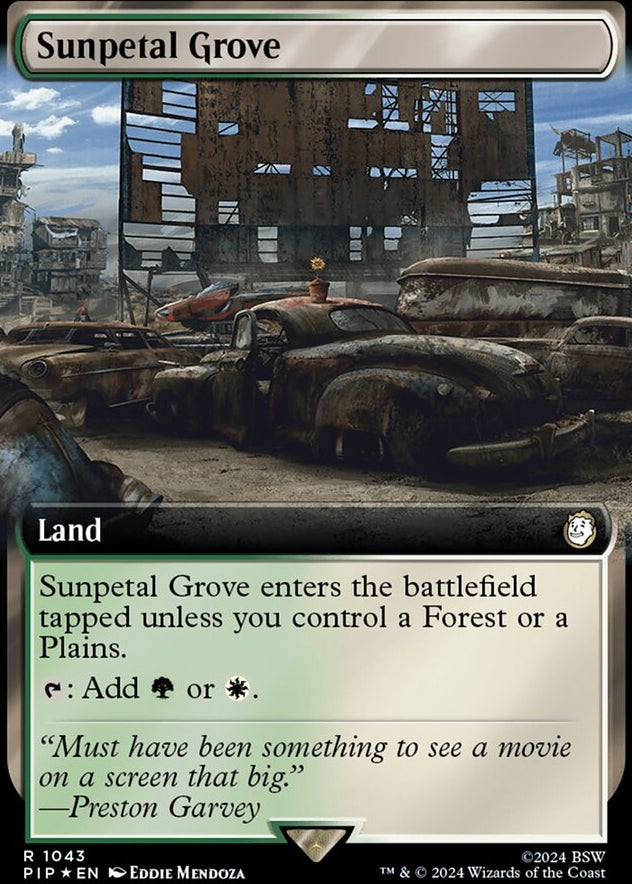 Sunpetal Grove [#1043 Extended Art Surge Foil] (PIP-R)
