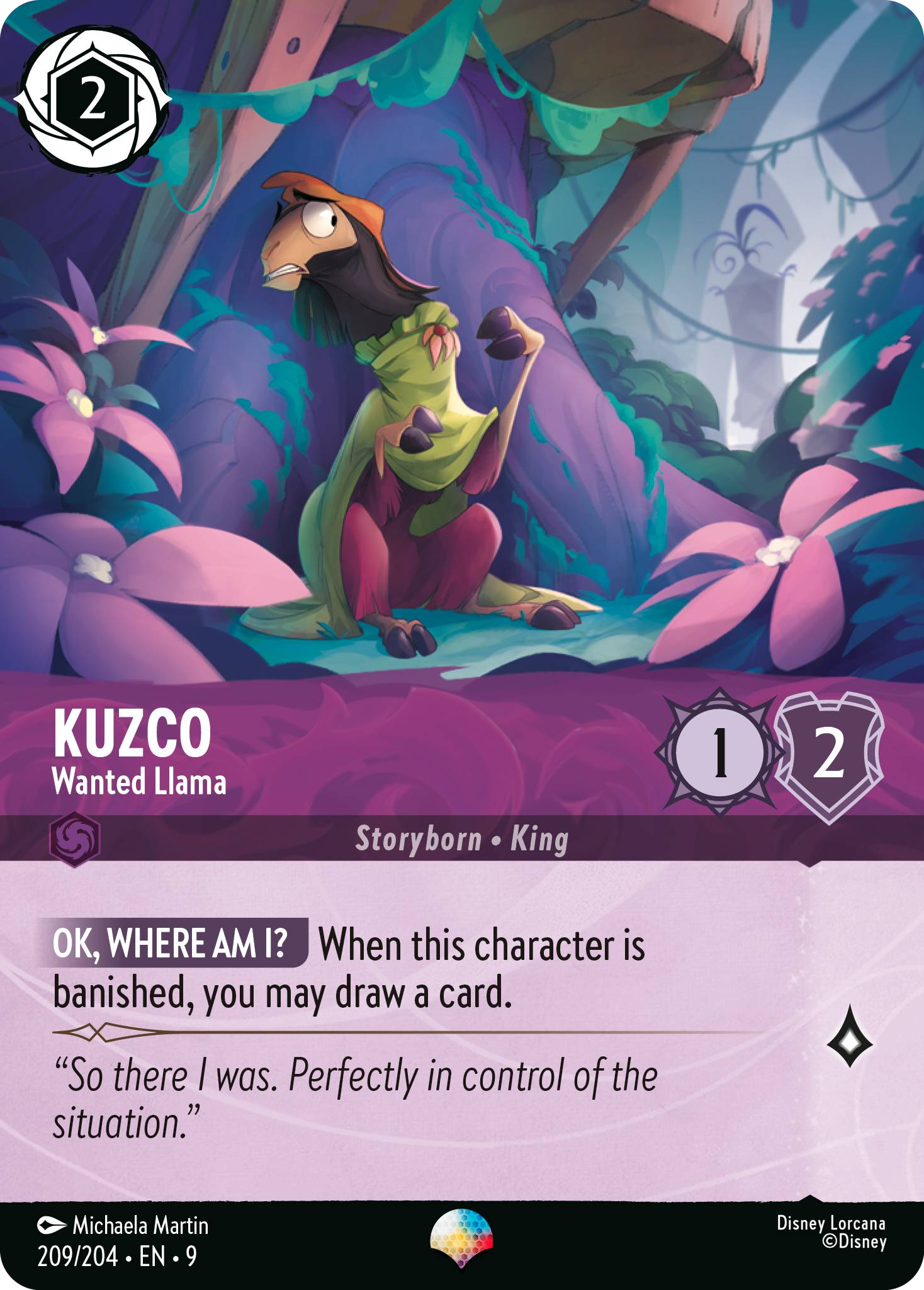 Kuzco - Wanted Llama (Fabled - 209/204)  Epic