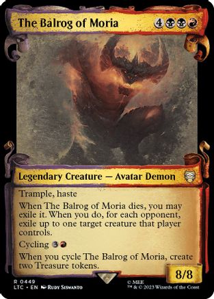 The Balrog of Moria [#0449 Showcase Scrolls] (LTC-R-FOIL)