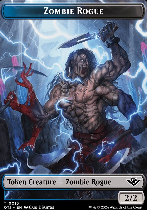 Zombie Rogue Token [#0015] (OTJ-T)