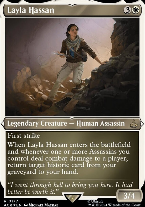 Layla Hassan [#0177 Etched Foil] (ACR-R)