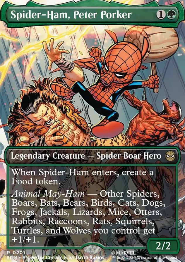 Spider-Ham, Peter Porker [ #0201 Borderless ] (SPM-R)