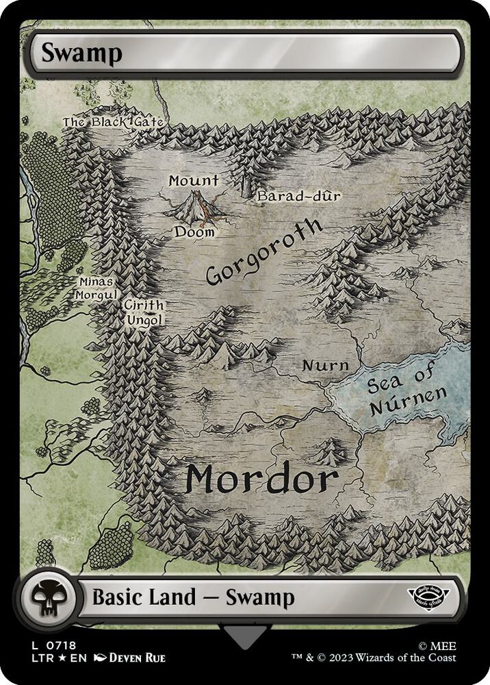 Swamp [#0718 Surge Foil Full Art] (LTR-C)