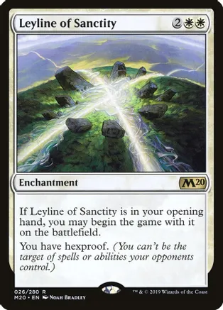 Leyline of Sanctity (M20-R) Light Play