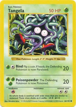 Tangela - 066/102 (BSS) Common - Near Mint Unlimited