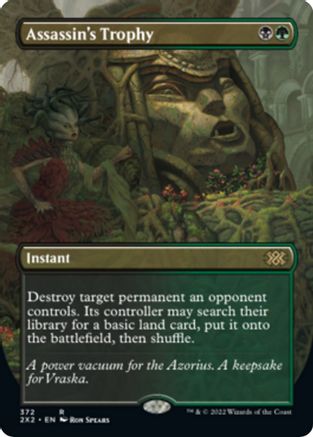 Assassin's Trophy [#372 Alternate-Art Borderless] (2X2-R-FOIL)