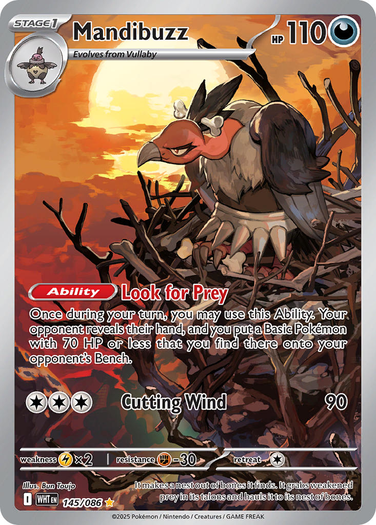 Mandibuzz - 145/086 (WHT) Illustration Rare
