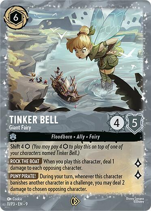 Tinker Bell - Giant Fairy (Fabled - 11/P3)  Super Rare Near Mint Foil