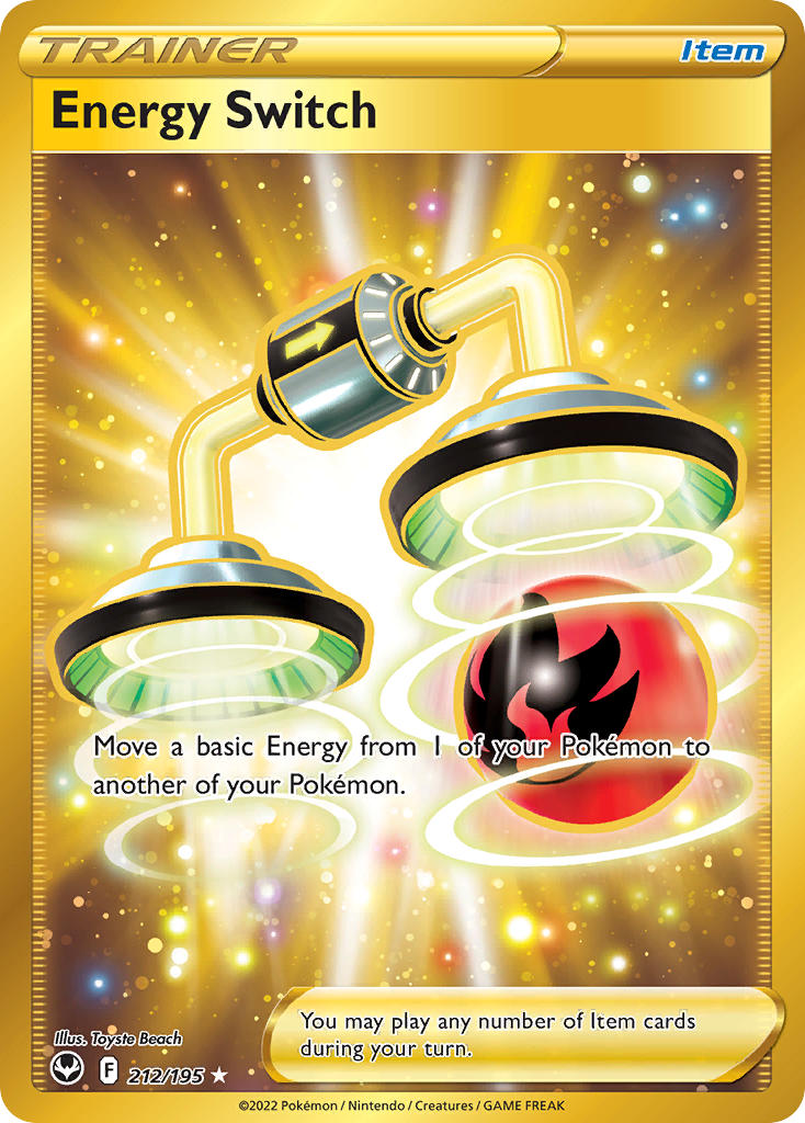 Energy Switch (Secret) - 212/195 (SWSH12) Secret Rare - Near Mint Holofoil