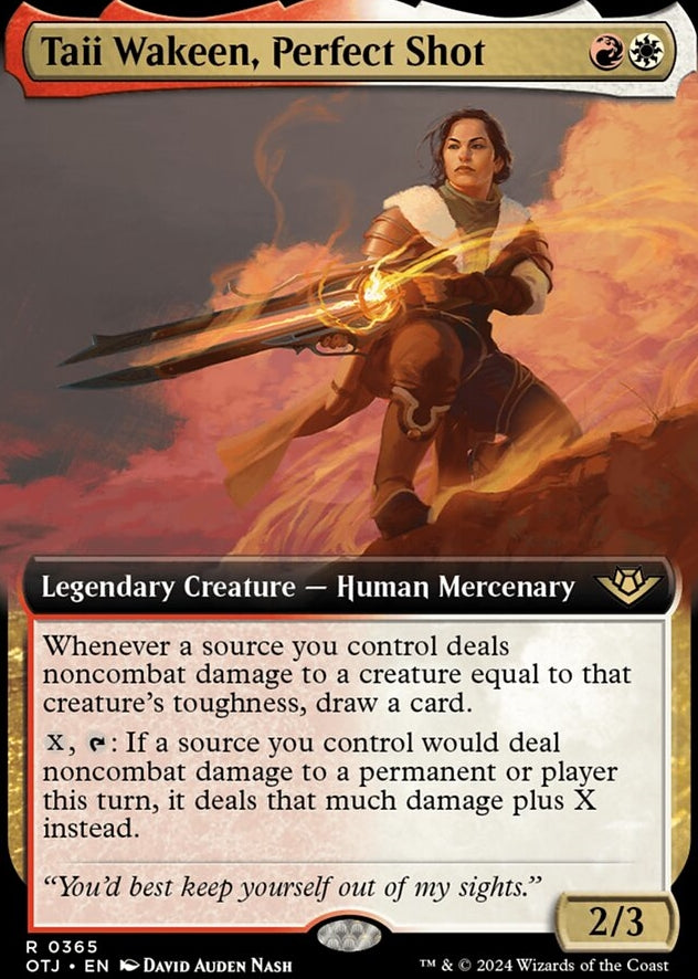Taii Wakeen, Perfect Shot [#0365 Extended Art] (OTJ-R-FOIL)