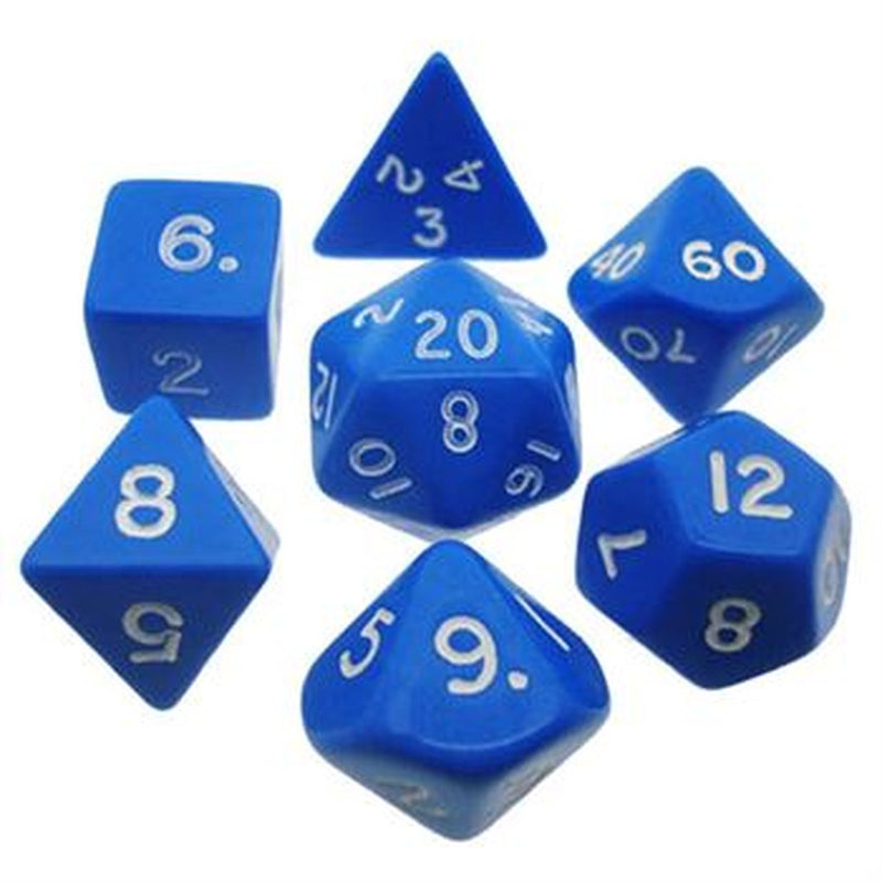 CHX25406: Opaque - Poly Set Blue w/white (7)