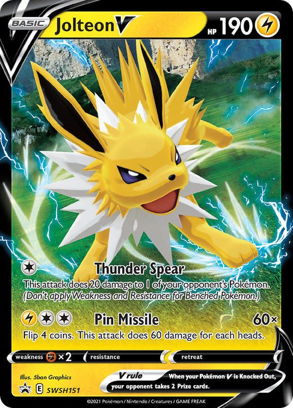 Jolteon V - SWSH151 (SWSH:PR) Promo - Near Mint Holofoil