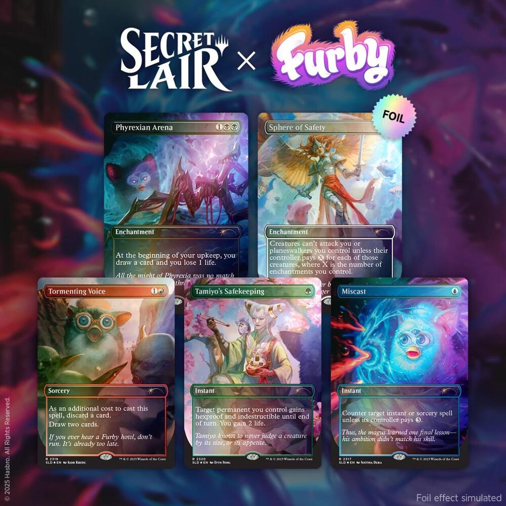 MTG: Secret Lair x Furby: The Gathering Rainbow Foil Edition