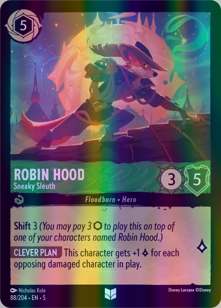 Robin Hood - Sneaky Sleuth (Shimmering Skies 088/204) Uncommon - Near Mint Cold Foil