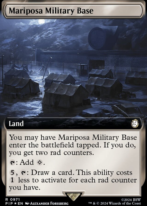 Mariposa Military Base [#0971 Extended Art Surge Foil] (PIP-R)