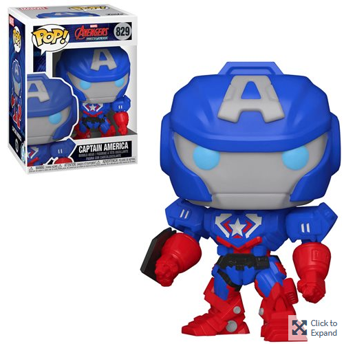 POP Figure: Marvel Avengers Mech Strike #0829 - Captain America