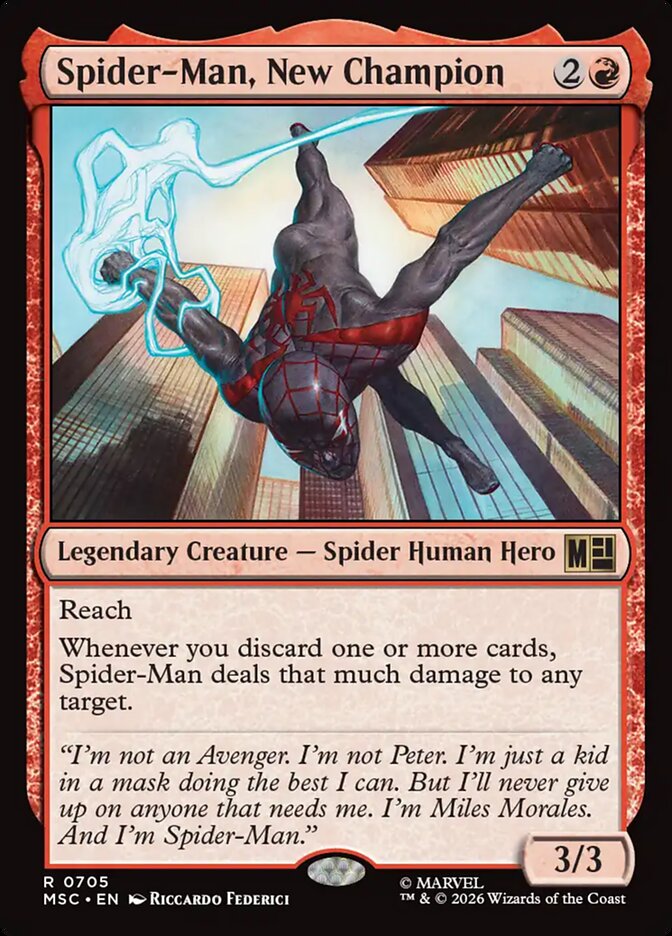 Spider-Man, New Champion [ #0705 ] (MSC-R)