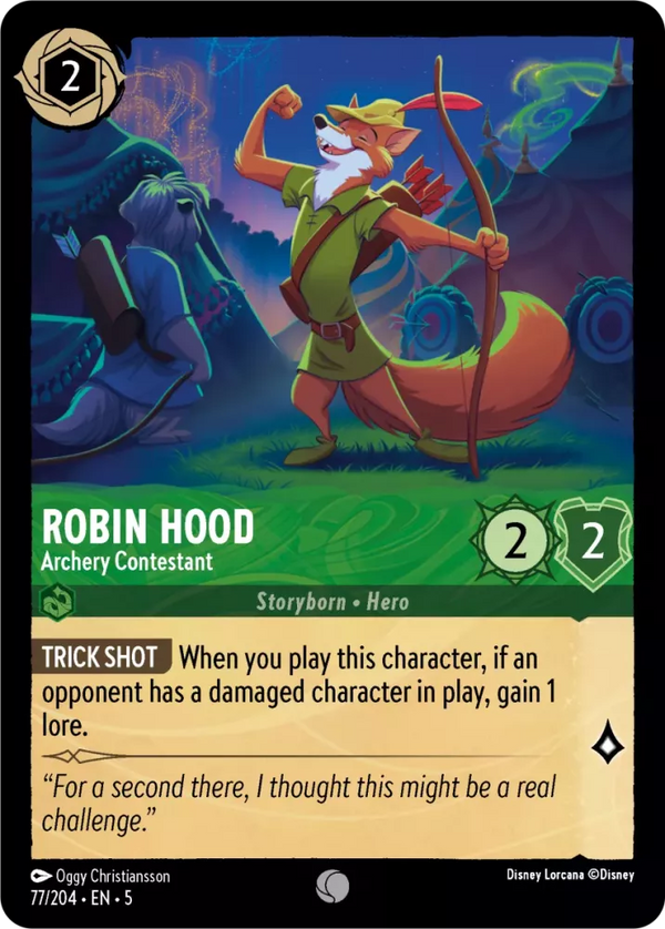 Robin Hood - Archery Contestant (Shimmering Skies 077/204) Common - Near Mint