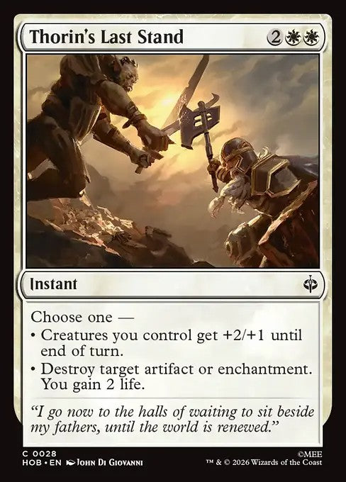 Thorin's Last Stand [ #0028 ] (HOB-C)