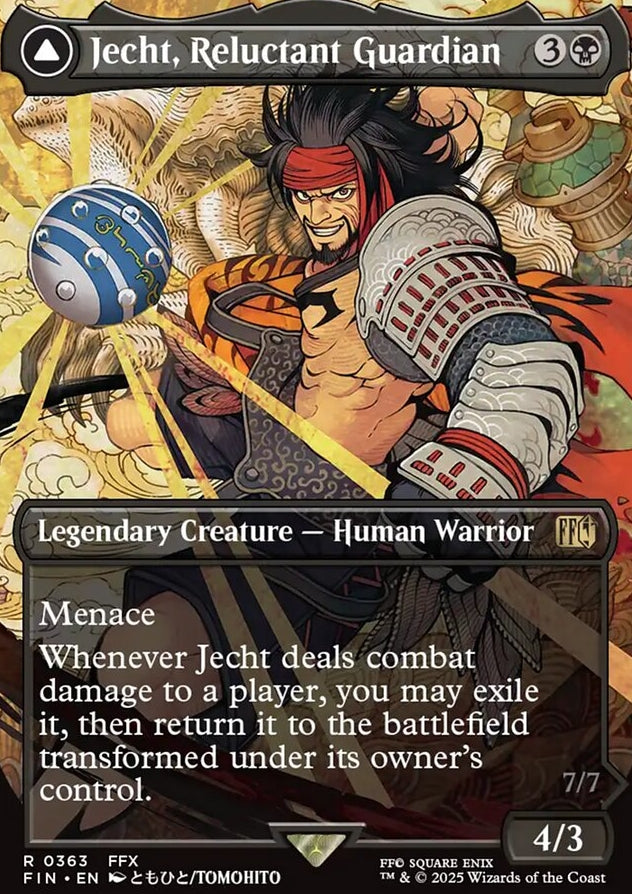 Jecht, Reluctant Guardian // Braska's Final Aeon [ #0363 Borderless Alternate Art ] (FIN-R)