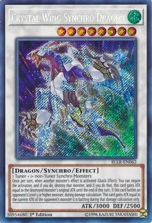 Crystal Clear Wing Synchro Dragon (BLLR-EN062) 1st Edition