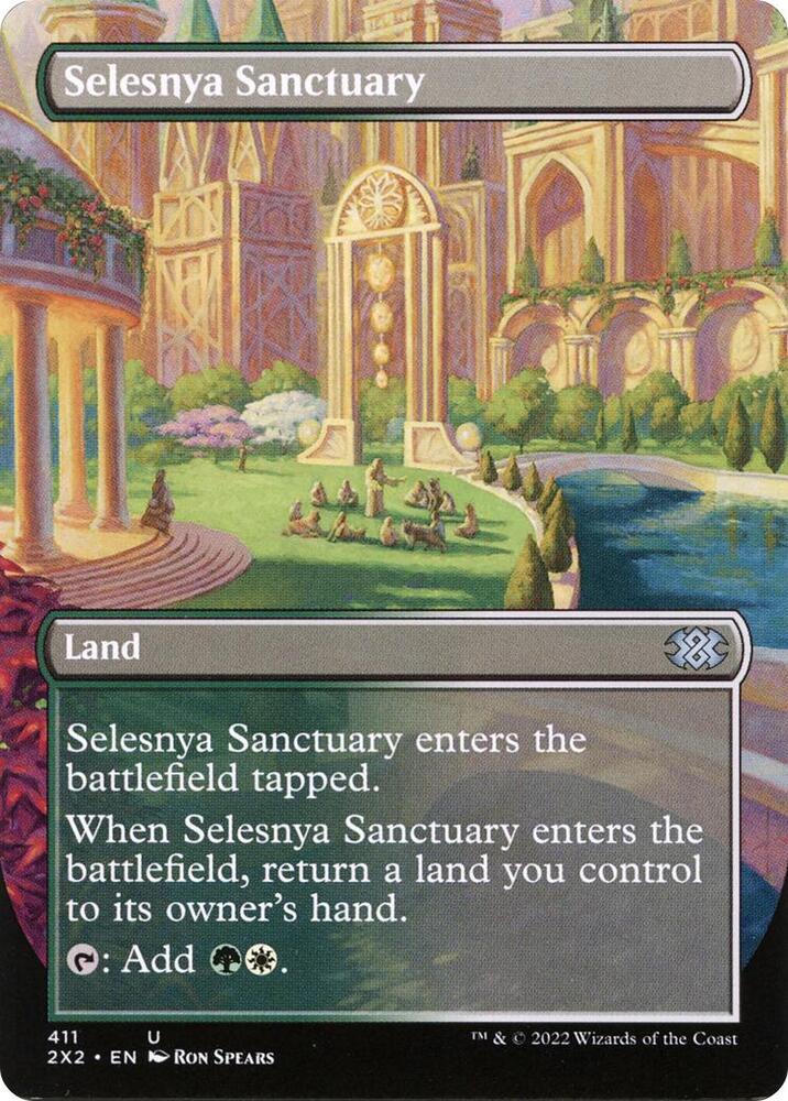 Selesnya Sanctuary [#411 Alternate-Art Borderless] (2X2-U-FOIL)