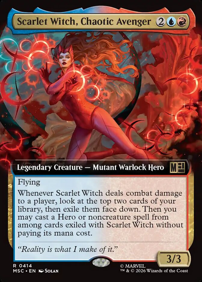 Scarlet Witch, Chaotic Avenger [ #0414 Extended Art ] (MSC-R)