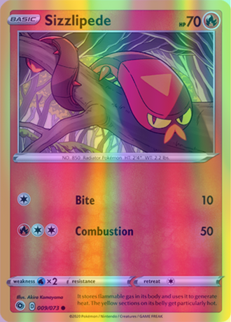 Sizzlipede - 09/73 (CHP) Common - Near Mint Reverse Holofoil