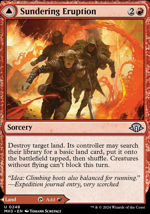 Sundering Eruption // Volcanic Fissure [#0248] (MH3-U-FOIL)