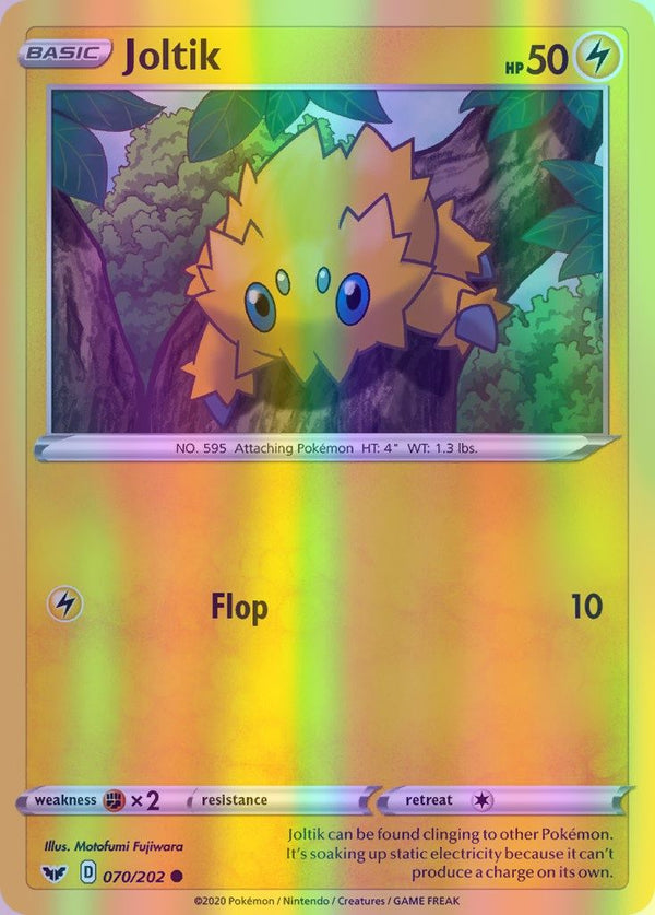 Joltik - 070/202 (SWSH01) Common - Near Mint Reverse Holofoil