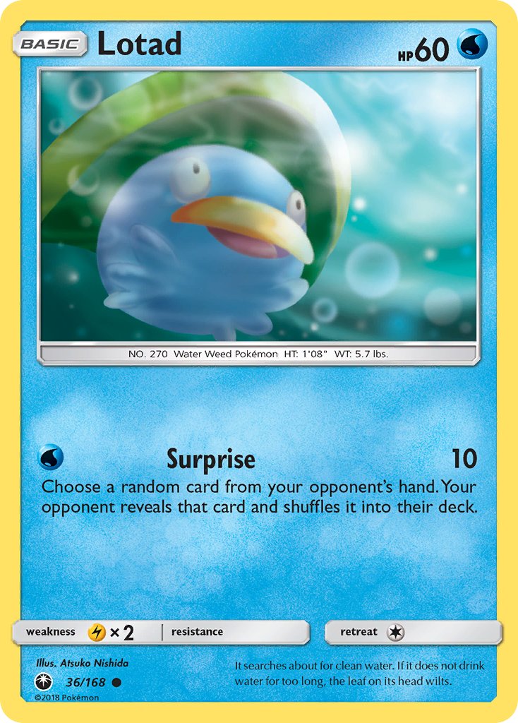 Lotad - 036/168 (CES) Common - Near Mint