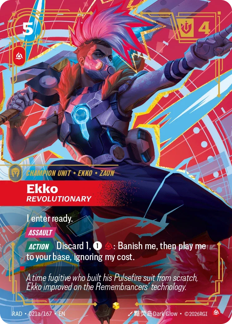 Ekko, Revolutionary (Alternate Art) - 021a/167 (RAD) Showcase