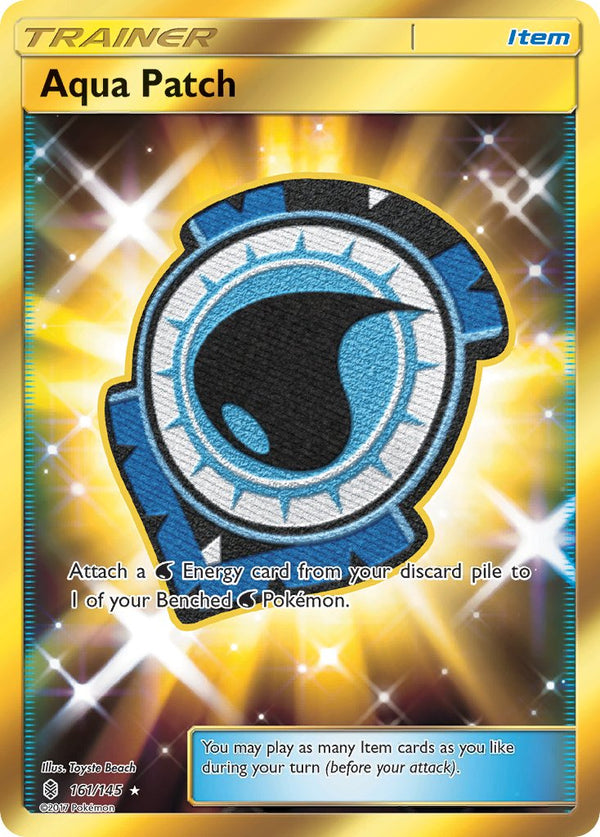 Aqua Patch (Secret) - 161/145 (SM:GRI) Secret Rare - Near Mint Holofoil