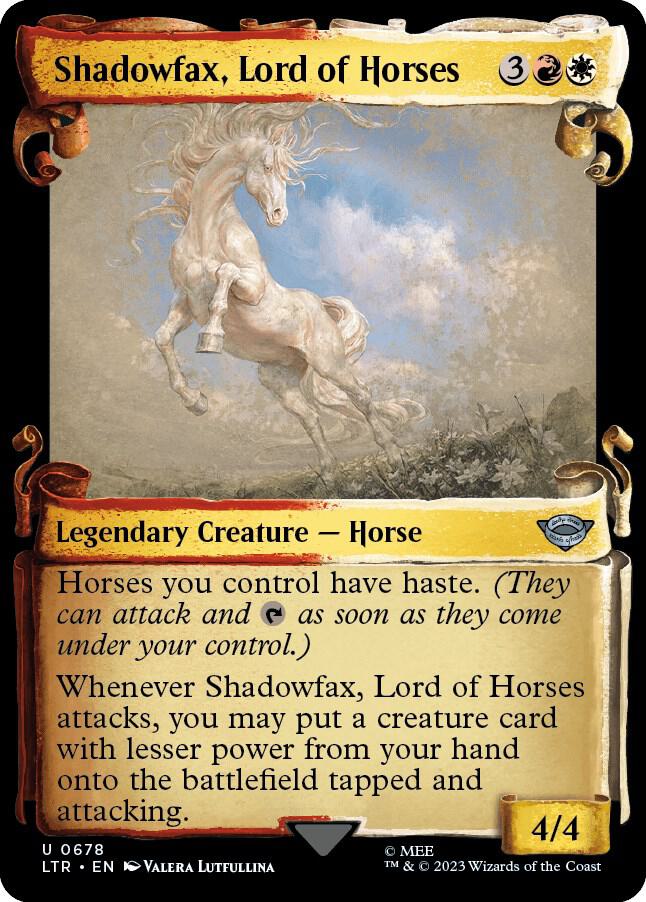 Shadowfax, Lord of Horses - Showcase Scrolls [ #0678 ] (LTR-U)