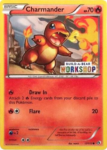Charmander (17/113) Build-A-Bear Workshop Exclusive - Moderate Play